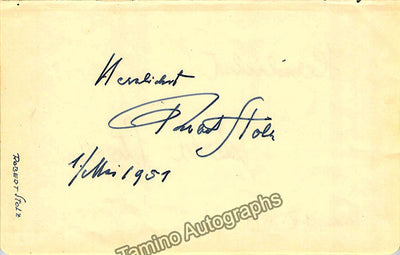 Stolz, Robert - Signed Album Page 1951