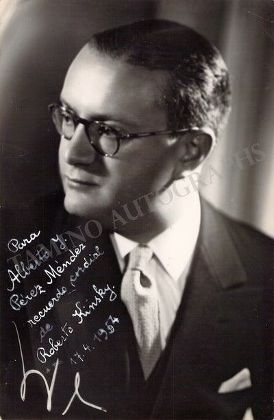 Kinsky, Roberto - Signed Photograph 1954