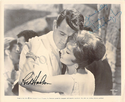 Hudson, Rock - Lollobrigida, Gina - Signed Photo in "Come September"