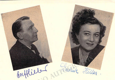 Hiller, Rolf and Gertrude - Signed Card
