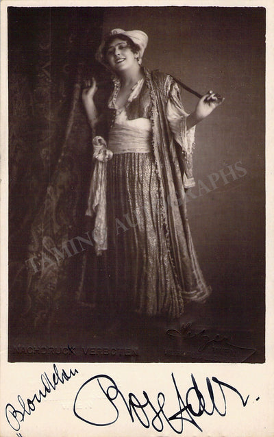 Ader, Rose - Signed Photograph in Die Entführung aus dem Serail