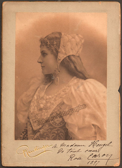 Caron, Rose - Signed Cabinet Photograph in Role 1897
