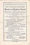 Rose Quartet - Lot of 14 Concert Programs 1895-1937