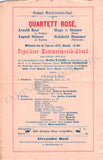 Rose Quartet - Lot of 14 Concert Programs 1895-1937