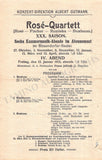 Rose Quartet - Lot of 14 Concert Programs 1895-1937