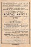 Rose Quartet - Lot of 14 Concert Programs 1895-1937