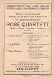 Rose Quartet - Lot of 14 Concert Programs 1895-1937
