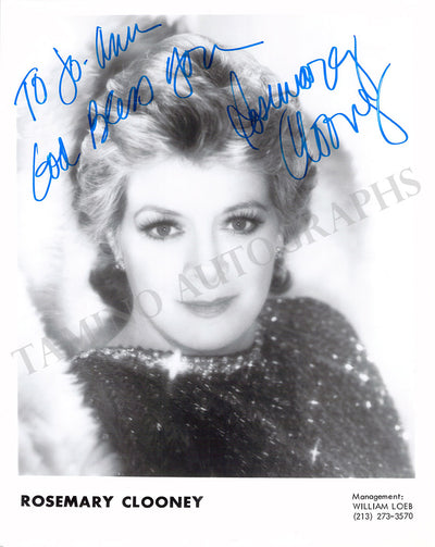 Clooney, Rosemary - Signed Photograph