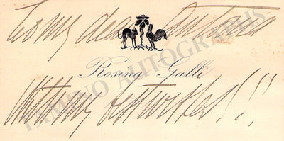 Galli, Rosina - Autograph Business Card