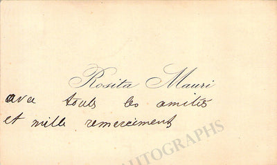 Mauri, Rosita - Personal Visiting Card