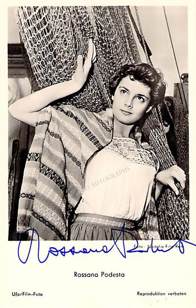 Podesta, Rossana - Signed Photograph