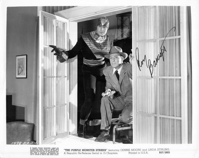 Bancroft, Roy - Signed Photograph in "The Purple Monster Strikes"