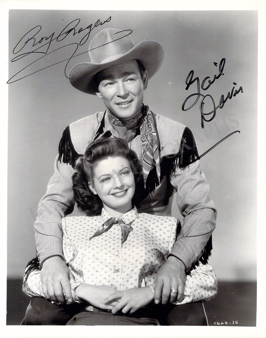 Roy Rogers, Gail Davis Autographs Photograph 1948 – Tamino