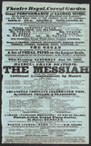 The Messiah - Set of 2 Original Playbills London 1815 & 1836