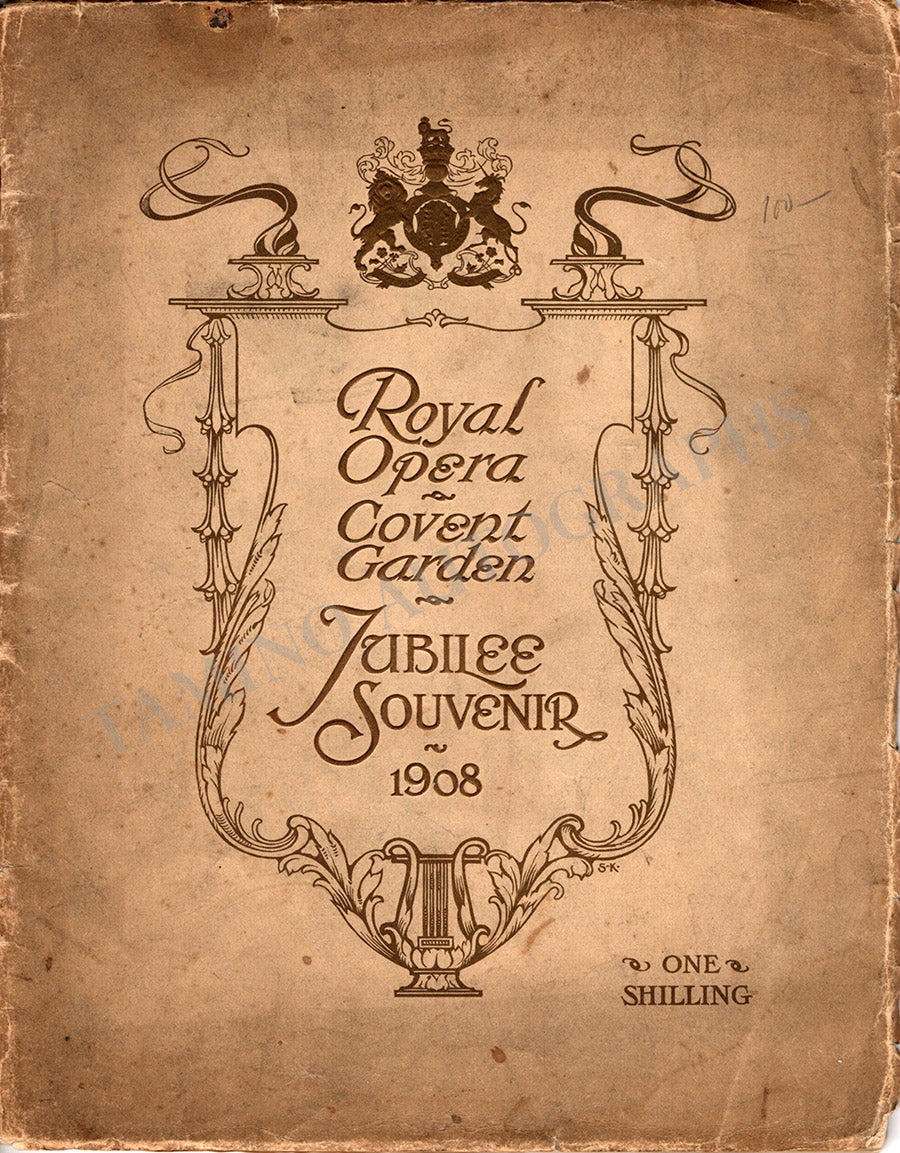 Oreal Opera Program Royal Opera House Covent Garden Season Program 1908 – Tamino