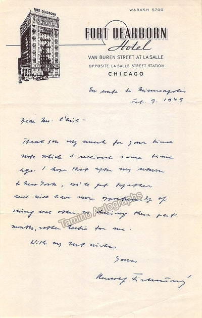 Firkusny, Rudolf - Set of 2 Autograph Notes Signed