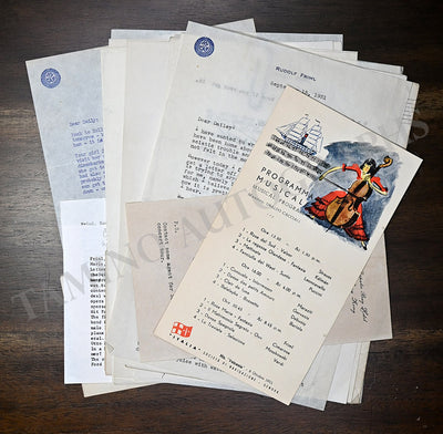 Friml, Rudolf - Large Letter and Document Archive