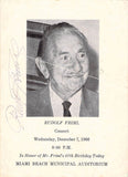 Friml, Rudolf - Signed Program Miami 1966