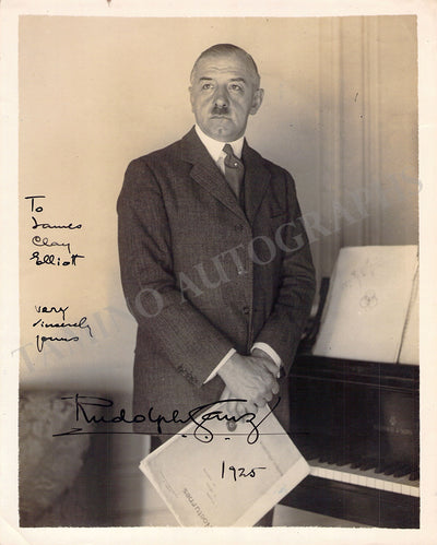 Ganz, Rudolph - Signed Photograph 1925