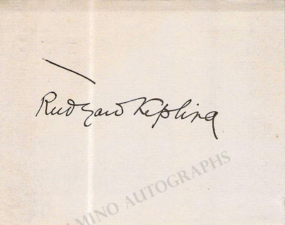 Kipling, Rudyard - Signed Card