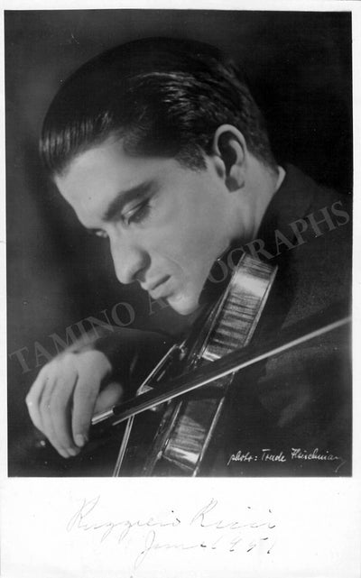 Ricci, Ruggiero - Signed Photograph 1951