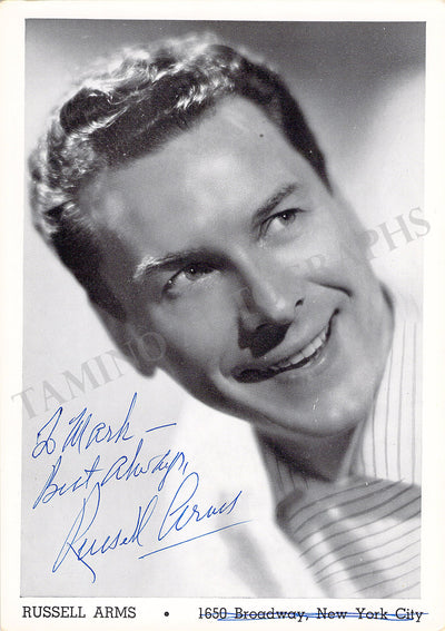 Arms, Russell - Signed Photograph