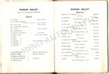 The Russian Ballet - Season Program 1912 at Royal Opera House