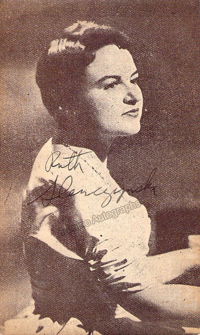 Slenczynzka, Ruth - Signed Photograph