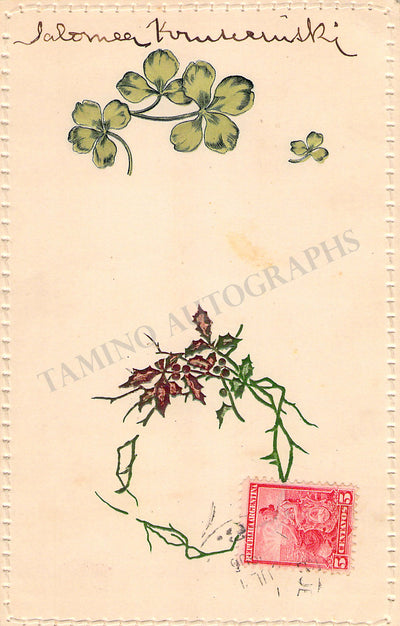 Krusceniski, Salomea - Signed Postcard