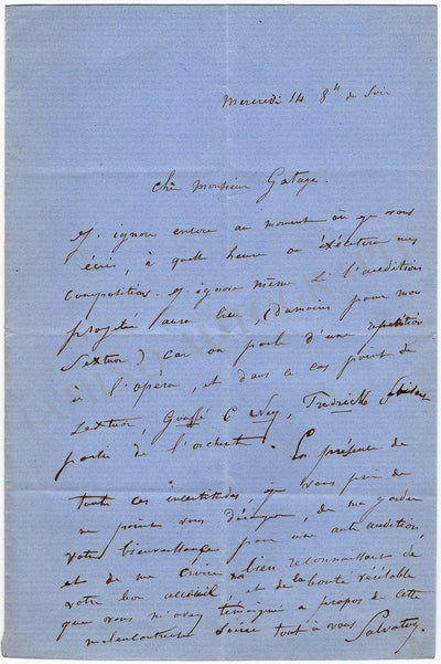 Callault, Salvator - Autograph Letter Signed
