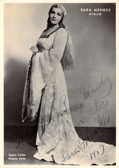 MENKES, Sara (Various Autographs)