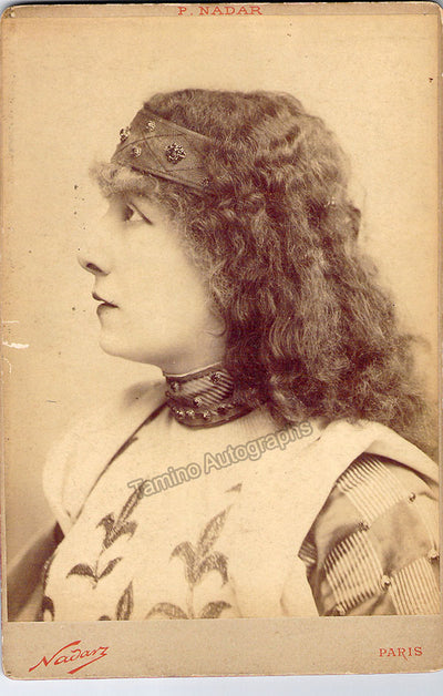 Bernhardt, Sarah - Vintage Cabinet Photograph as Jeannne D'Arc