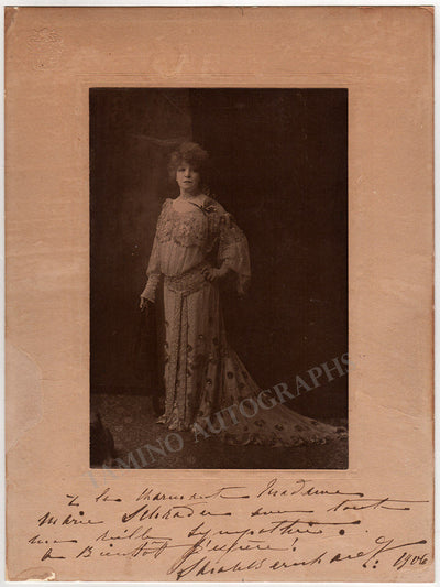 Bernhardt, Sarah - Signed Photograph 1906