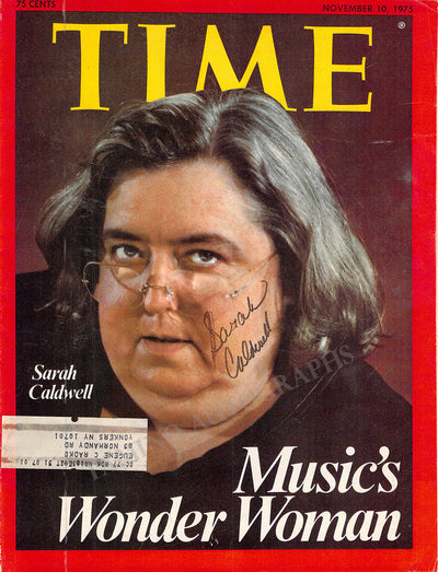 Caldwell, Sarah - Signed Time Magazine Cover