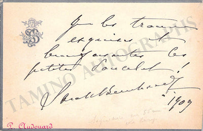 Signed Card (1909)