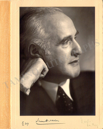 Dresden, Sem - Signed Photograph 1939