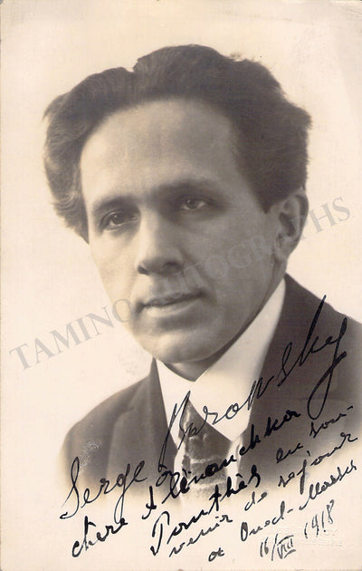 Borowski, Serge - Signed Photograph 1918