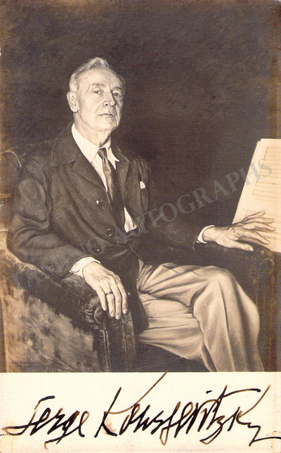 Koussevitzky, Serge - Signed Photograph