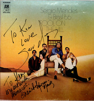 Mendes, Sergio - Signed LP Record Sleeve