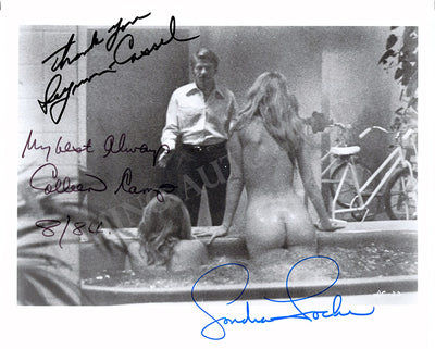 Cassel, Seymour - Locke, Sondra - Camp, Colleen - Signed Photograph in "Death Game"