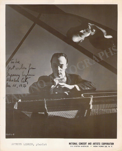 Lipkin, Seymour - Signed Photograph 1956