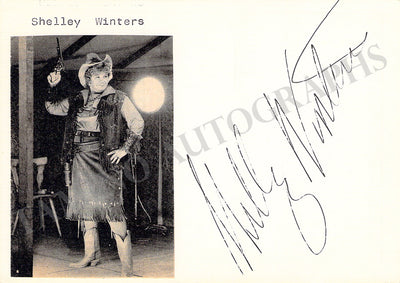 Winters, Shelley - Signed Card