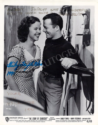 Temple, Shirley - McCallister, Lon - Signed Photo in "The Story of Seabiscuit"