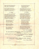Mahler, Gustav - Humperdinck, Engelbert  & Others - Concert Program Vienna 1899