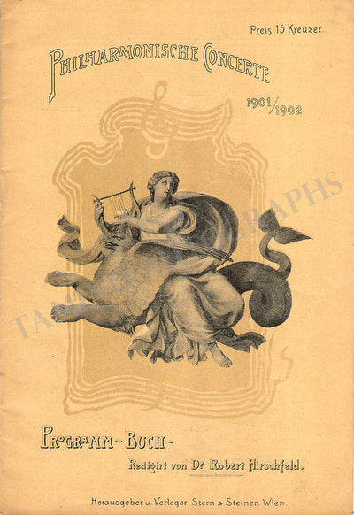 Wagner, Siegfried - Concert Program Vienna 1902