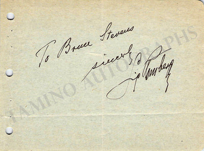 Romberg, Sigmund - Signed Album Page