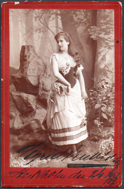 Arnoldson, Sigrid - Signed Cabinet Photo 1887