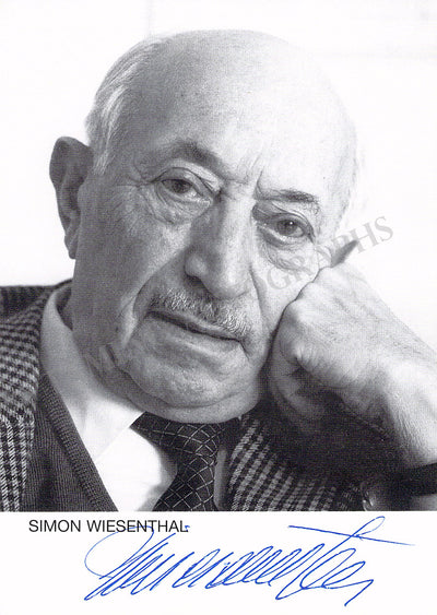 Wiesenthal, Simon - Signed Photograph