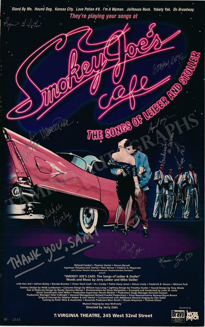 Smokey Joe's Cafee - Signed Broadway Poster