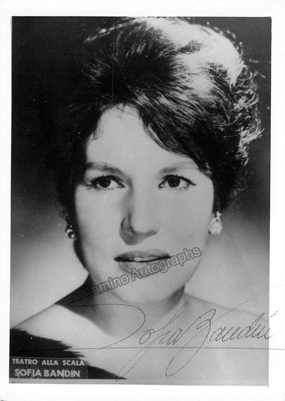 BANDIN, Sofia (Various Autographs)